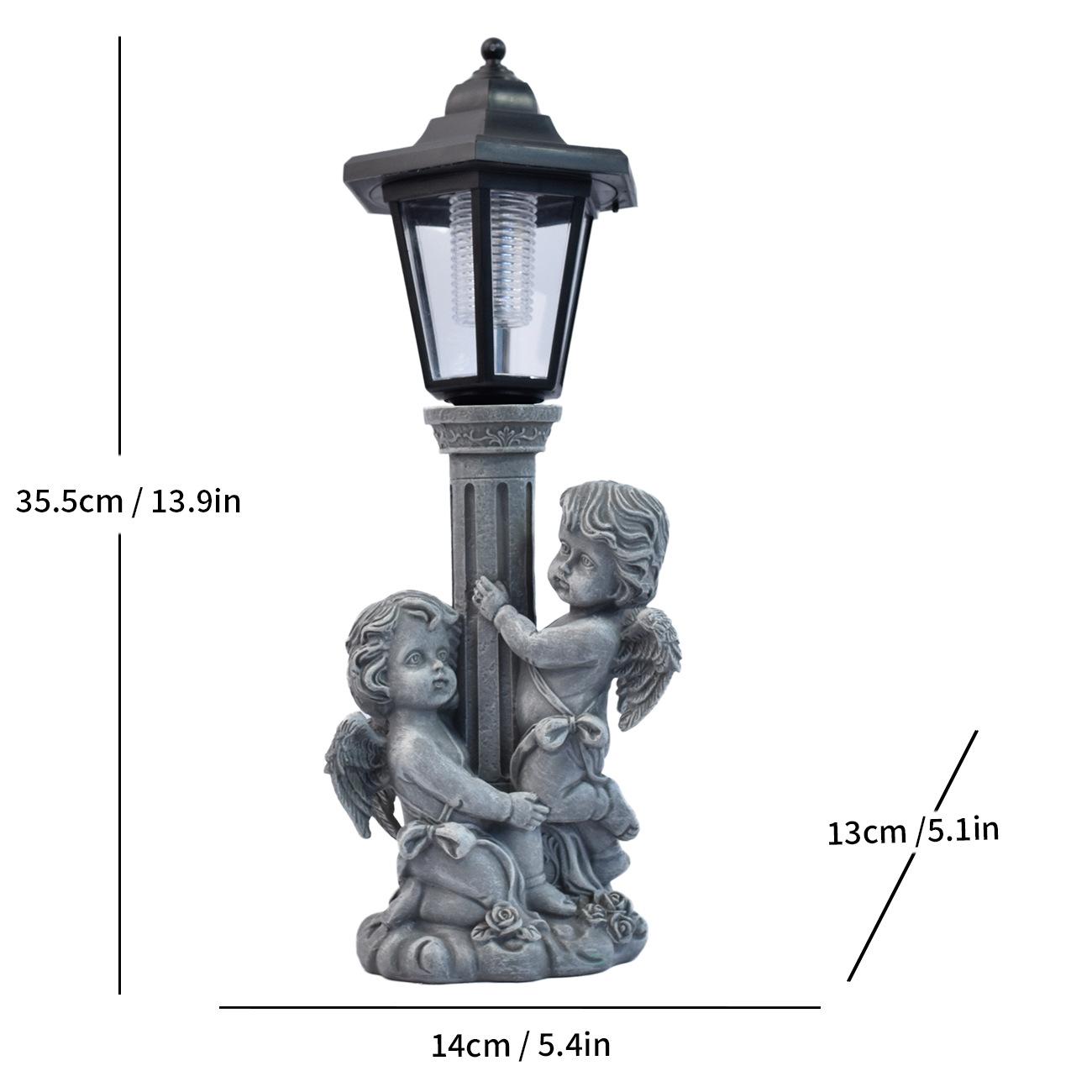 

JYL TS/081,Creative Resin Mother and Child Figure Statue Outdoor Solar Light for Garden Sculpture Decor One Size лляний