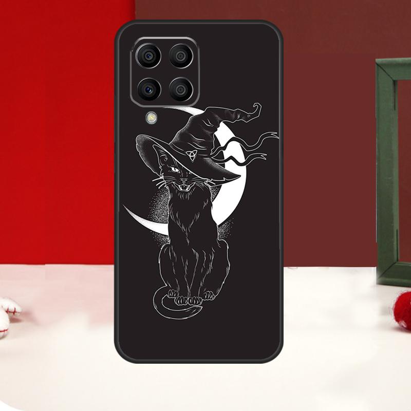 Witch Cat Case For Samsung Galaxy M11 M21 M31 M14 M34 M54 M12 M32 M52 M15 M13 M16 M36 M56 M53 M35 M55