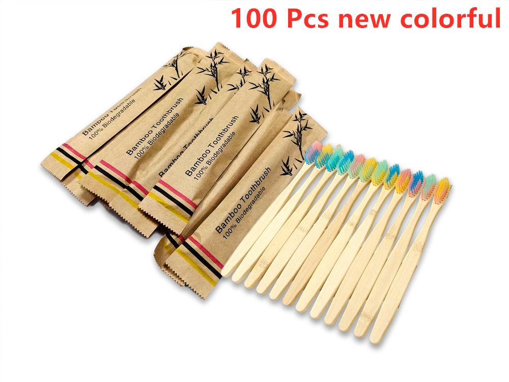 New Style Portable Bamboo Toothbrushes Eco Friendly Wooden Tooth Brush for Adults Children Customized Laser Engraving Logo