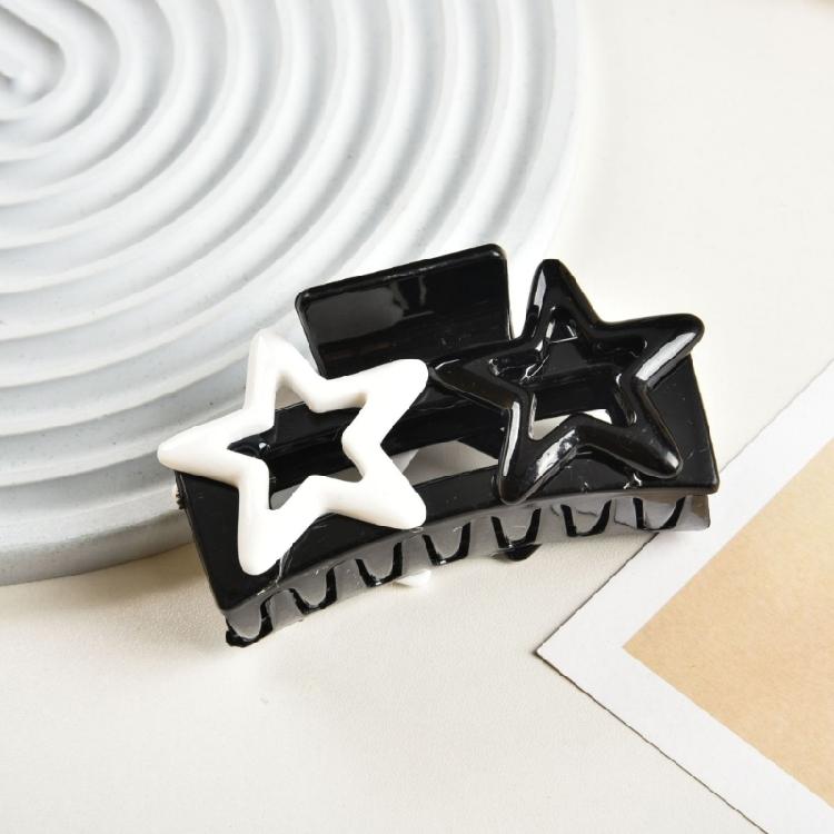 Modern Ponytail Claw Hair Clip Barrettes Clamp Wide Hair Adornment Hair Ornaments Fun Hairpin for Girls Casual Wear