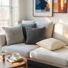 Chunky Knit Chenille Pillow Cover - Solid Color Cushion, Soft Sofa Back Pillow