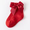 0-5Years Newborn Baby Girls Socks With Bows Breathable Toddlers Girl Short Socks Hollow Out Kids Infant Princess Cute Socks