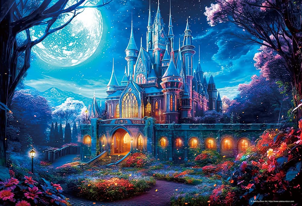 Beverly In Beverly 500 Small Piece Jigsaw Moon Magic and the Shining Castle X 38 (BEVERLY) [Made Japan] Puzzle (26 Cm) 500S-017