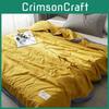 Solid Color Summer Blanket With Soft Filling For Kids And Student Dormitory
