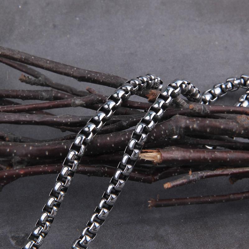 Vikings Jewelry Never Fade Stainless Steel Men Chains Necklace Without Pendant Fit for Most Pendant