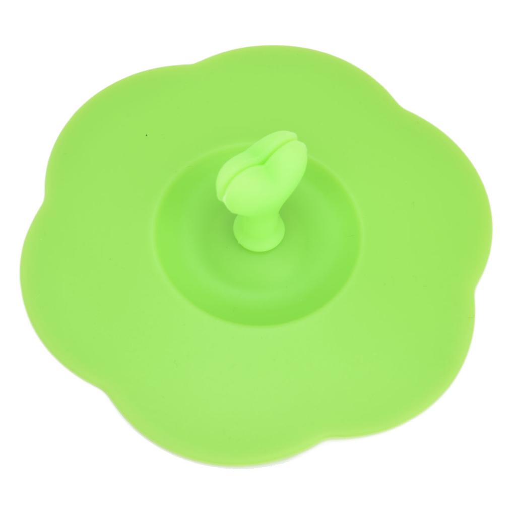 Silikonowa pokrywka Pyłoszczelna Odporna na ciepło Pokrywka na kubek do napojów gorących i zimnych do kuchni domowej Zielona