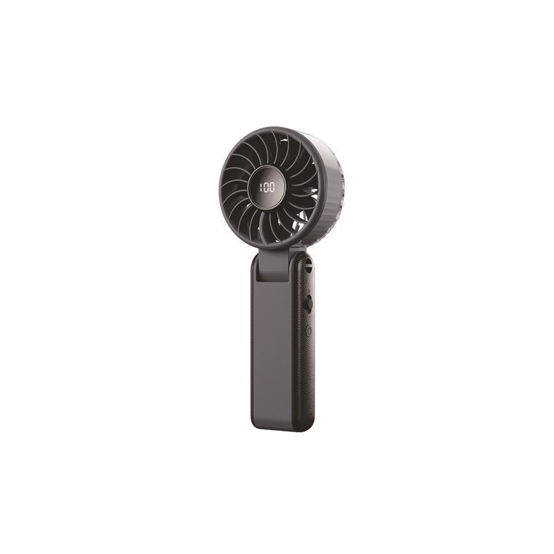 

Portable Foldable Neck-Hanging USB Fan with Digital Display - High Airflow for Outdoor Use 80 x 42.5 x 199 mm темно-серого