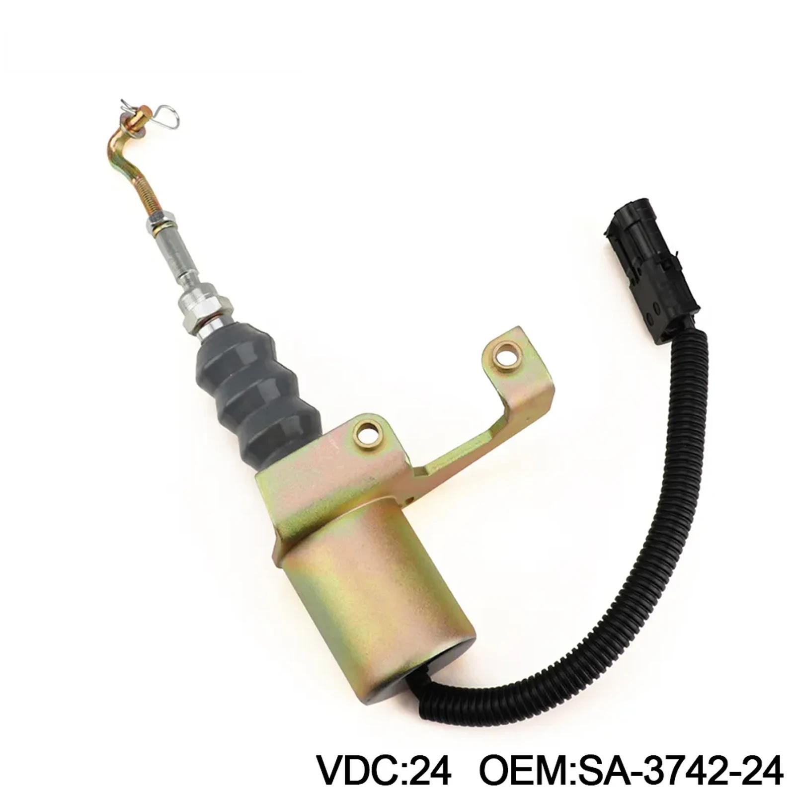 12V/24V Izslēgšanas degvielas padeves pārtraukšanas solenoīda