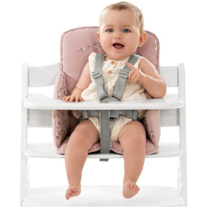 Réducteur pour chaise haute - HAUCK - ALPHA COSY SELECT - Anti-dérapant - Bambi Rose