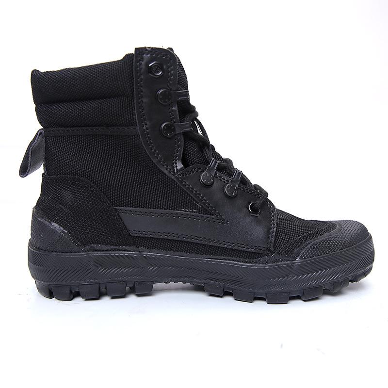 3537 Liberation High-Top Canvas Shoes: Wear-Resistant, Breathable, Forest Protection, Anti-Slip, Sand-Proof Mountaineering Boots