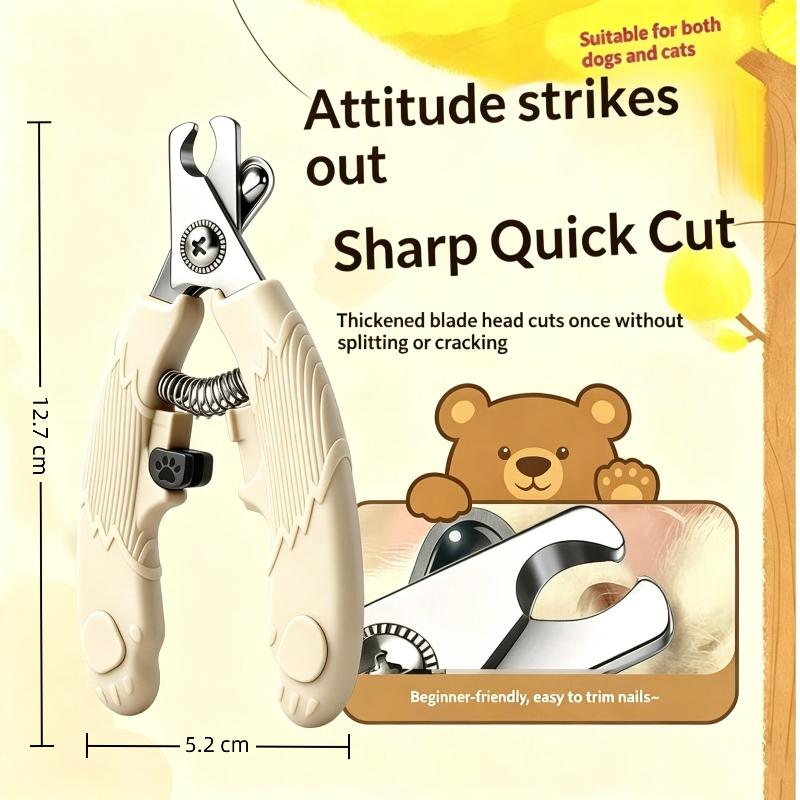 Stainless Steel Pet Nail Clippers Sharp Blade Anti Slip Handle For Grooming Cats Dogs Small Pets
