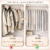 Garment Dustproof Fabric Clothes Compatible with Hanger with Transparent Wide for Coat and Suit and for a Tidy Closet Black Type x 2 pieces 60 x 2