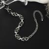 SHIXIN 2 Styles Exquisite Shiny Glass Drill Choker Necklace Jewelry Women Retro Charm Irregular Short Neck Chain Accessory Gift