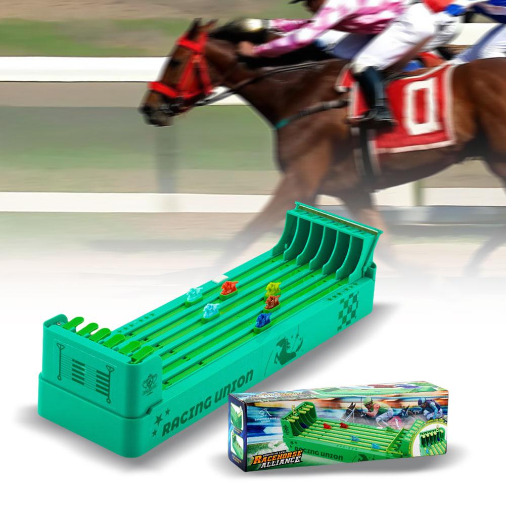 Classic Horse Racing Game Electronic Horse Race Board Game Battery Powered Desktop Game Interactive Family Party Toy