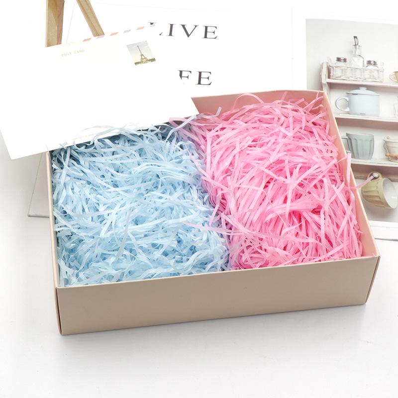 Raffia Paper Shreds for Gift Box Decoration - Colorful Confetti Strips