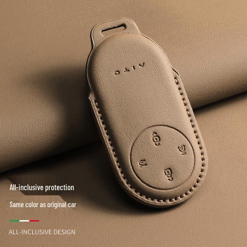 Compatible Key Case for AITO M9/M5/M7/S9 - Original Car Colors with Buckle