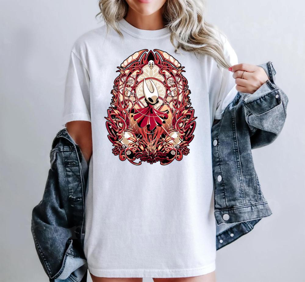 Hornet Hollow Knight Silksong Shirt Gothic Indie Game Graphic Tee TShirt Clothing Graphic Short Sleeve Shirt Unisex Unisex Women