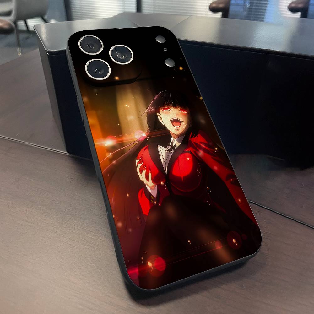 Yumeko Jabami K-Kakegurui Phone Case For iPhone 15,16,12,13,14,11,17,Pro,Max,Plus,E,Air,Mini TPU Cover