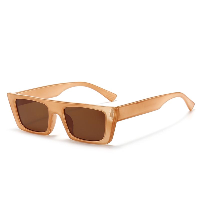 Vintage Fashion Colorful Square Sun Glasses Women Men Small Fresh Brand Designer Sunglasses Beach Travel Female Male Eyeglasses