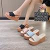 Fashion 2025 Women's Shoes Round Toe Women's Slippers Outdoor Slippers Ladies Casual Wedges Shoes Women Platform Sandals Zapatos Mujer