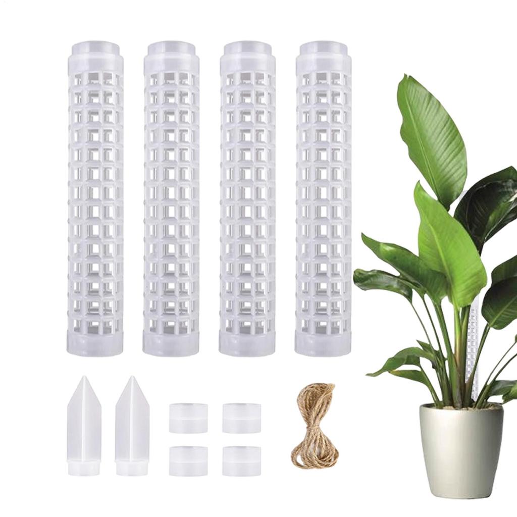 2pcs External Plastic Moss Poles Plant Grow Support Frames Flower Support Climbing Pole For Garden Balcony Greenhouse