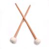 2pcs Timpani Mallet Drumstick Felt Head Wood Handle Anti-slip Bass Drum Sticks Indispensable