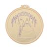 3 Pack Cotton Embroidery Starter Kit, Couple Themed Stamped Cross Stitch Set with Hoop, Pattern Fabric and Guide for Beginners