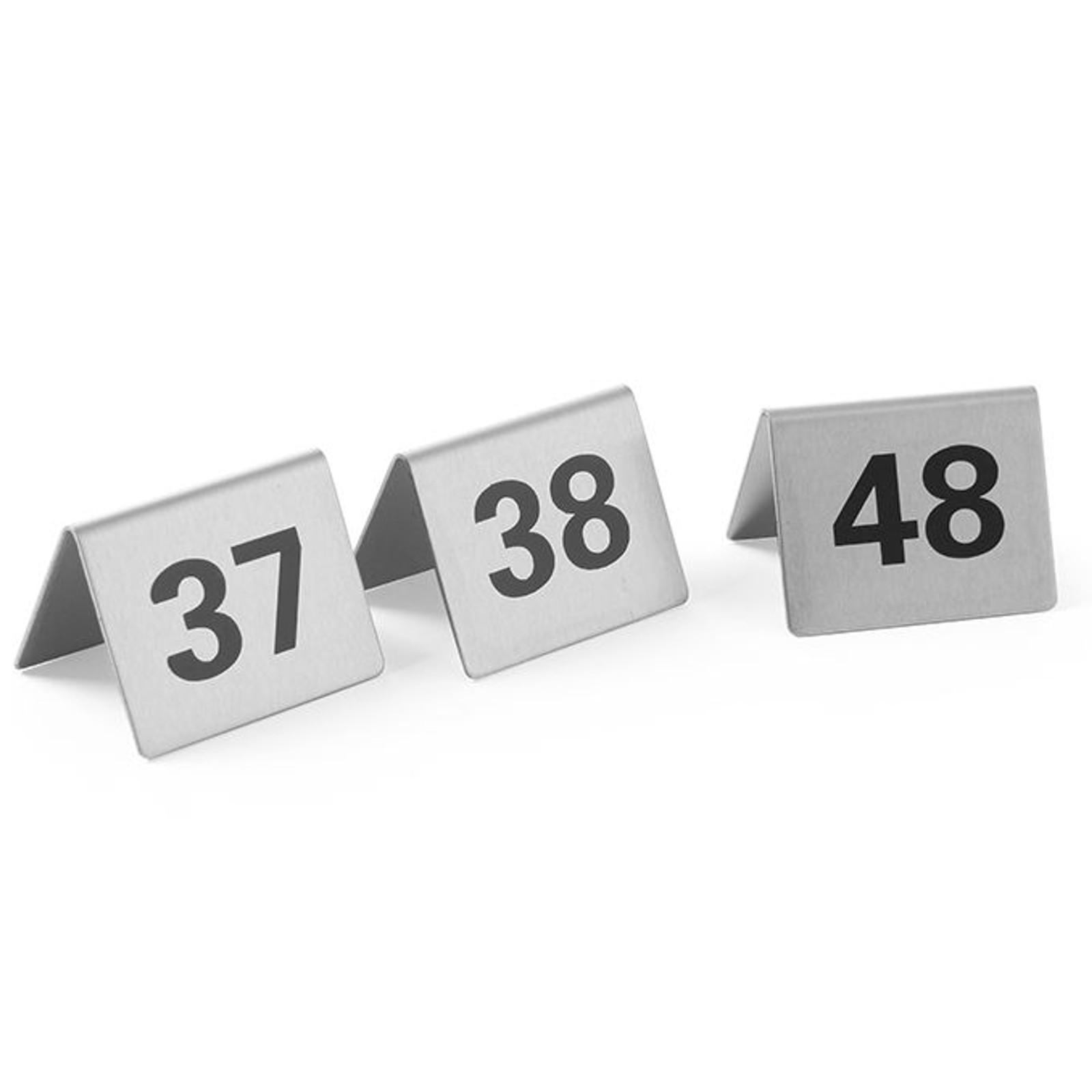 Tisch Nummer 3748 Informationstafel, Edelstahl, Set à 12 Stück, Hendi 663875