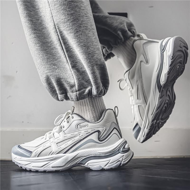 Herresko Joggesko Herre tenis Luksussko Herre casual Trainer Race Pustende mote loafers løpesko for menn