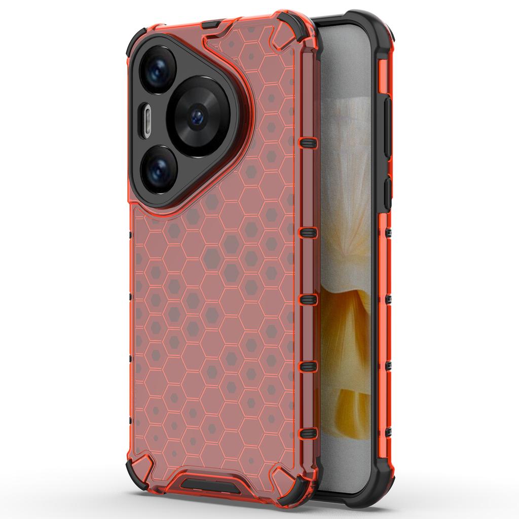 For Huawei Pura 70 Pro+/70 Pro Phone Case Honeycomb Design PC+TPU Bump Proof Shell