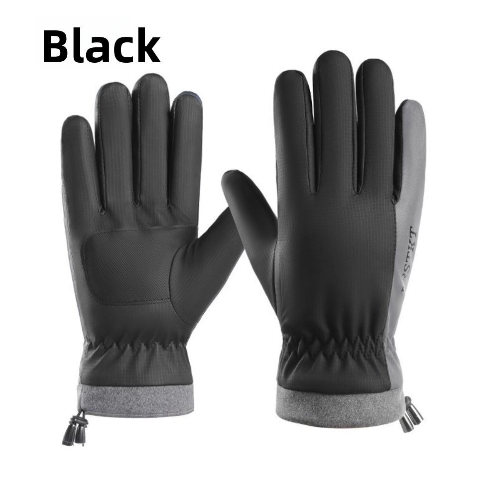 Touchscreen Compatible Full Finger Mittens Windproof Motorcycle Gloves  for Winter Riding