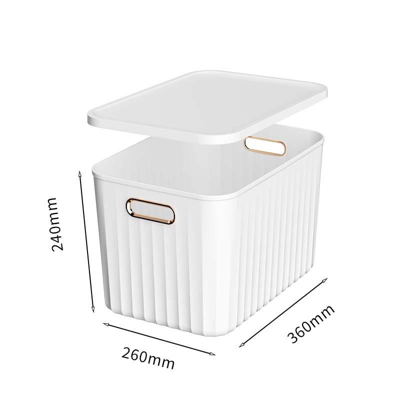 

Прочный ящик для хранения одежды и закусок - пластиковый контейнер для гостиной или детской комнаты