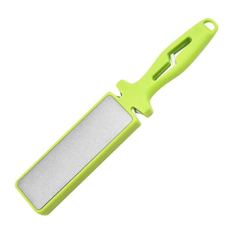 Multi-Functional 400 Grit Double-Sided Kitchen Knife Sharpener with Diamond Sand
