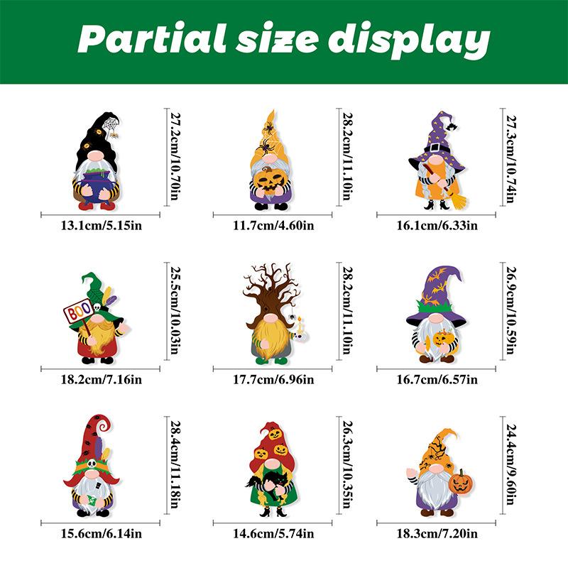 New Halloween Carnival Window Sticker Celebration Party, Dwarf Party Party Decoration Sticker