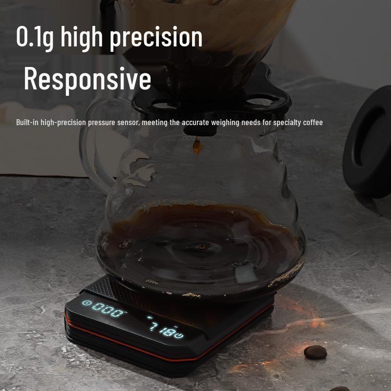 Smart Mini Coffee Scale with Three Modes and Automatic Timing - 2KG/0.1g Precision