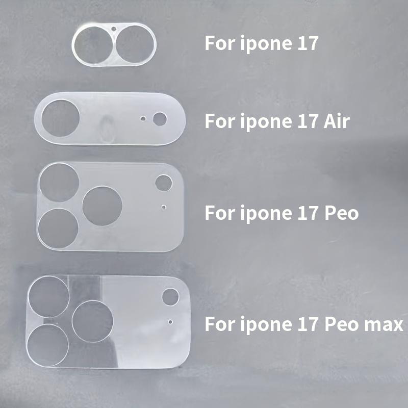 2pcs Lens Protector Tempered Glass For iPhone 17 Pro Max/17 Pro/17 Air Flexible Transparent Full Transparency Scratch-Resistant