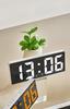 Minimalist Dual Alarm LED Clock - Large Screen Digital Bedroom Bedside Korean Style (6628)