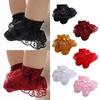 Doppellagige Kleinkind-Rüschen-Knöchelsocken Superweiche Baby-Schleifen-Socken Süße Prinzessinnen-Kleid-Socken