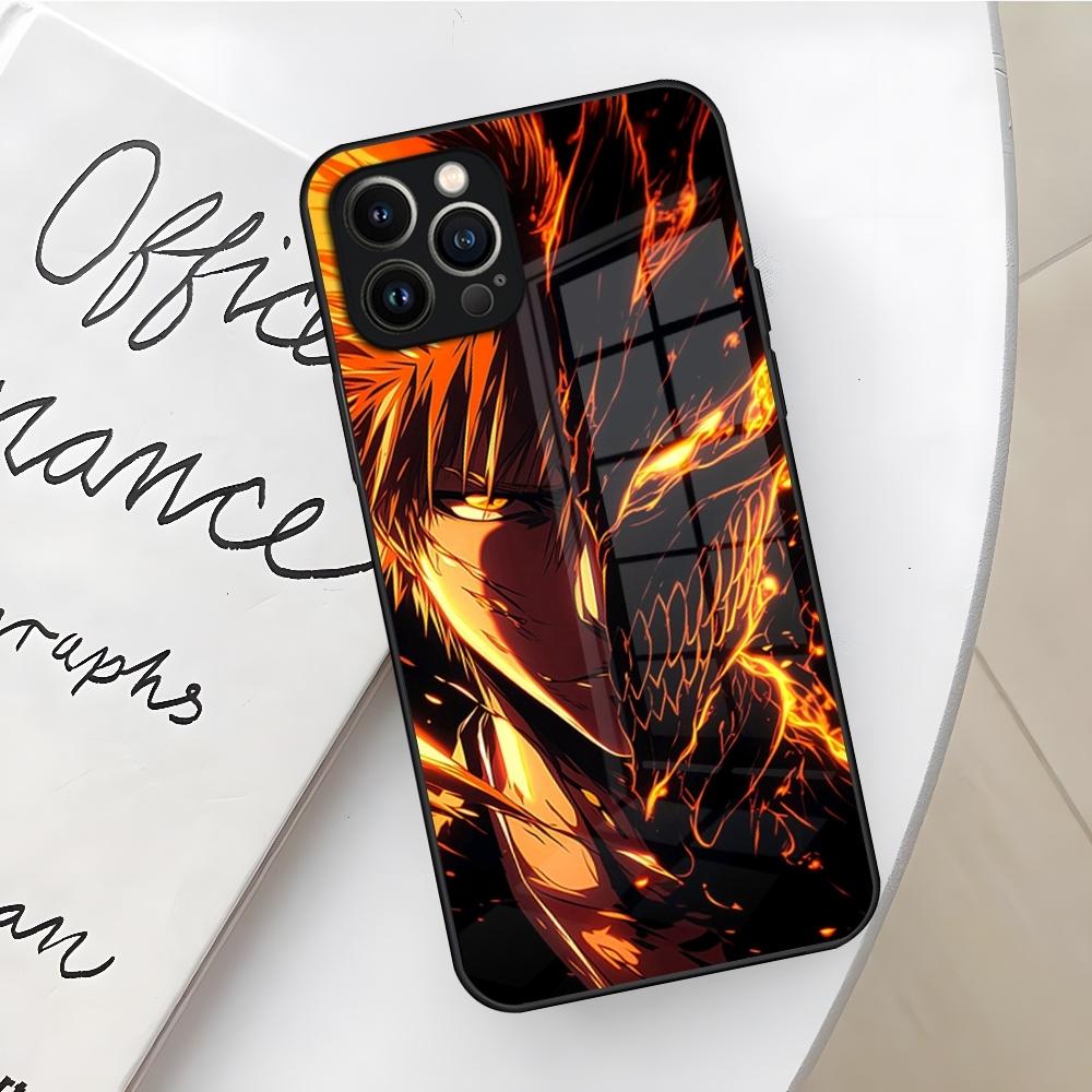 Bleach Kurosaki Ichigo Phone Case for Iphone 17 16 Air 15 14 12 11 13 Pro Max Mini X Xr Xs Se Puls Glass Cover