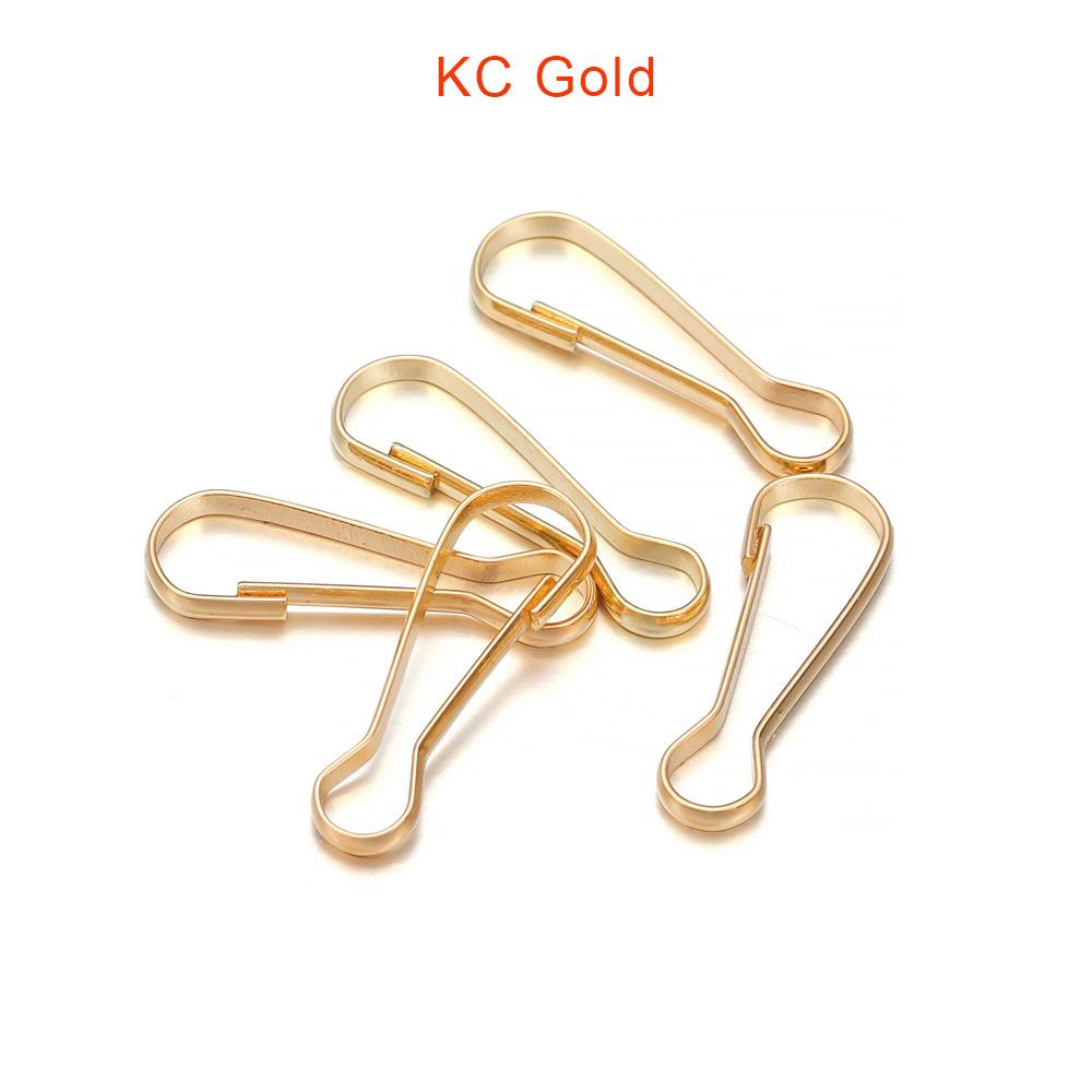 

100Pcs/Lot Metal Snap Lanyard Clip Hook Gourd Buckle Connector for DIY Keychain Camping Hanging Buckle Jewelry Making Supplies 4.2 X 13mm