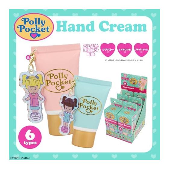 SHOBIDO Shobido [Case Product] [Set of 6 Types] Hand Cream Set with Polly Pocket Secret Charm