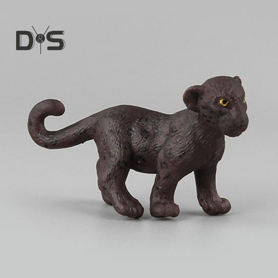 1/5Pcs PVC Leopard Model Realistic Roaring Walking Leopard Figurine Statue Sculpture Desktop Decoration Ornament Kids Educational Wild Animal Toy