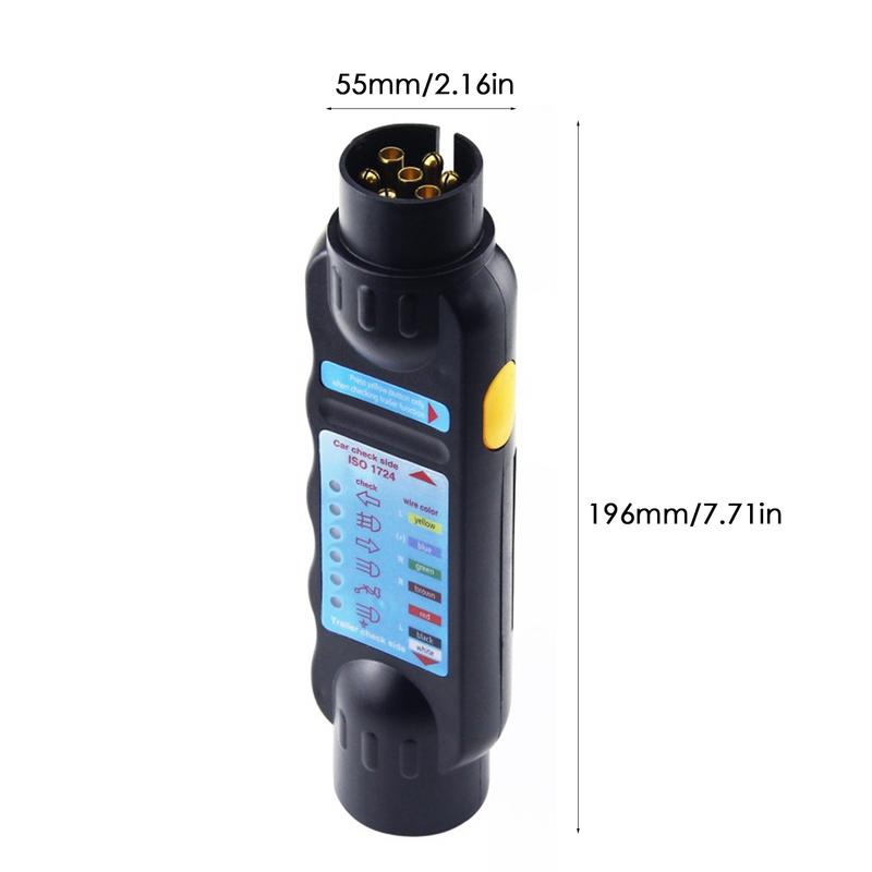 12V 7 Pin Car Towing Light Tester Trailer Plug Socket Diagnostic Tools Caravan Towing Tow Bar Light Wiring Test Accessories
