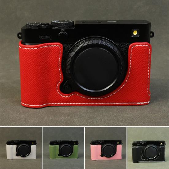 X-E5 Camera Half-Body Case Faux Leather Camera Protection Cover Scratch Bump Dust Resistant Protector