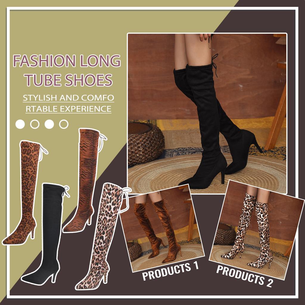 Invierno Y Otoño Botas Largas Mujer Recién Llegados Puntiagudos Puntiagudos Bota  Leopardo comprar a buen precio — entrega gratuita, reseñas reales con fotos  — Joom