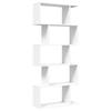 VidaXL 5-Tier Room Divider Shelf White 70x24x161 Cm, Shelf, Bookcase, Storage Shelf, 858093