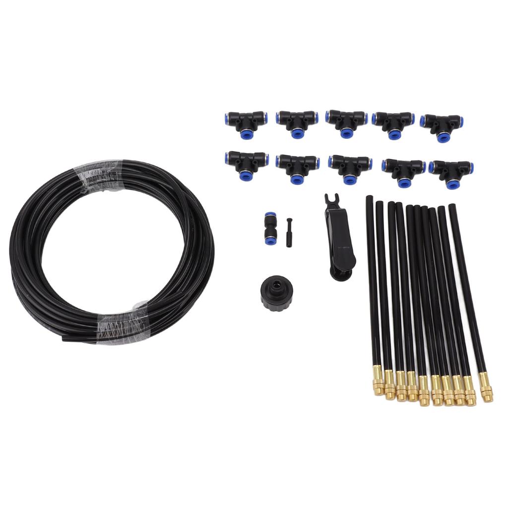 Above Ground Sprinkler System with 360 Degree Adjustable Bendable Nozzle for Greenhouse Outdoor