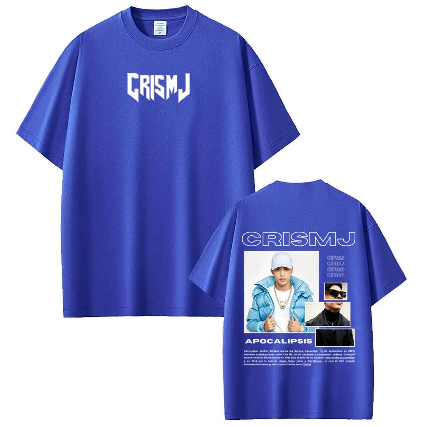 Rapper Cris Mj Tour 2026 Merch Tshirt Men Women Harajuku Gothic T Shirts High Quality Cotton Short-sleeved Oversized T-shirts