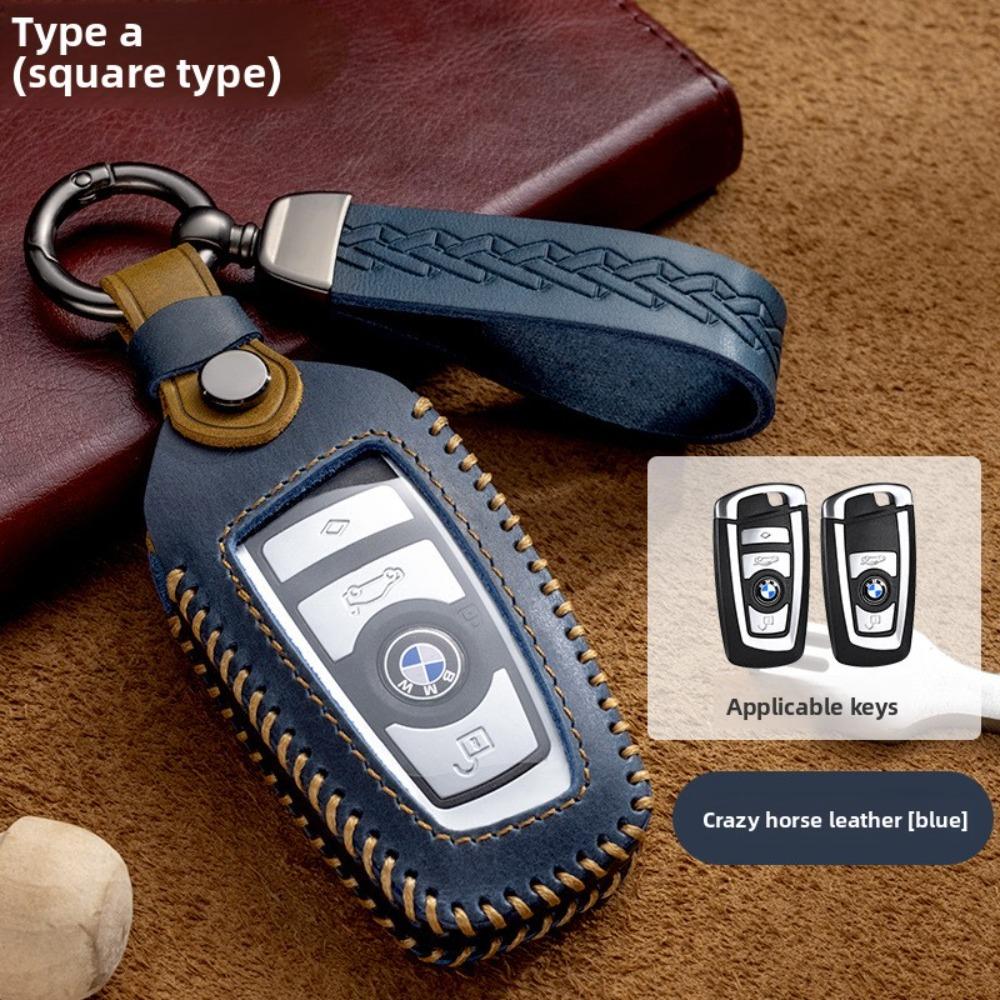 Genuine Leather for BMW Key Cover for 1 3 5 7 Series X1 X3 X4 X5 X6 Blade 525320li Smart Key Case