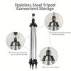 2Pcs/Set Height Adjustable 360° Auto Rotating Sprinkler with Telescopic Tripod, Large Coverage for Garden Lawn Farm Irrigation